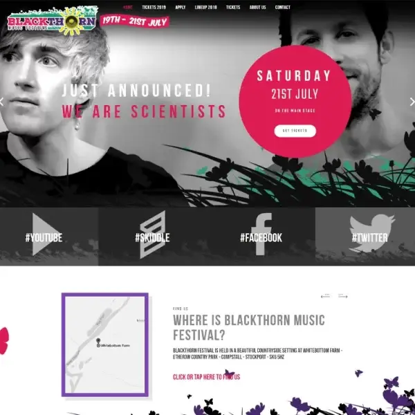 Web Design For Manchester Indie Festival