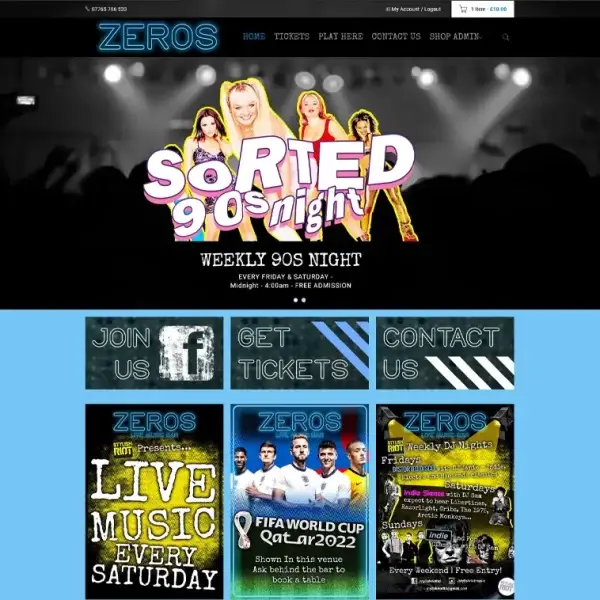 manchester venue web design