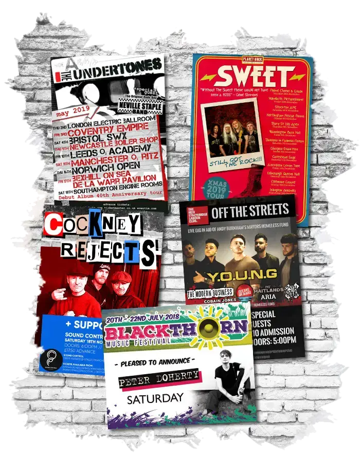 Venue And Event Gig Poster Design Service