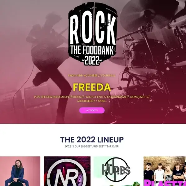 web deisgn service for music festivals