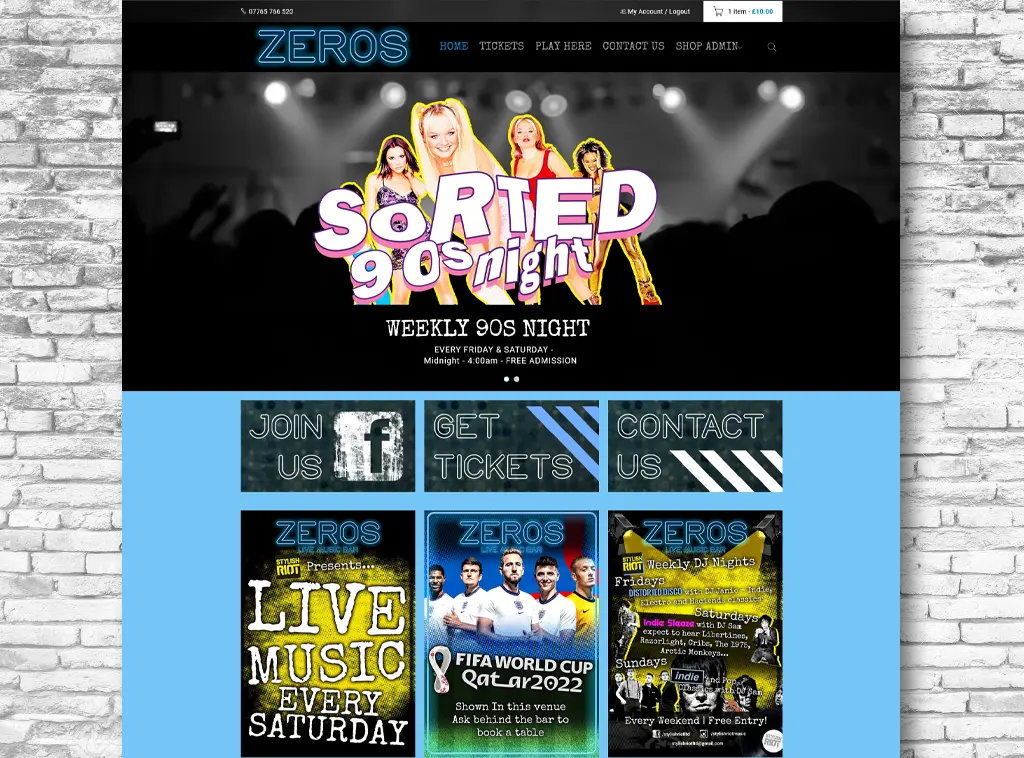 manchester venue web design